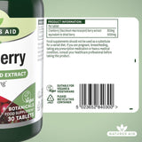 Natures Aid cranberry supplement tablets 5000mg, imported from the UK