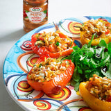Sacla roasted pepper and crushed almond pesto 190g (British brand)
