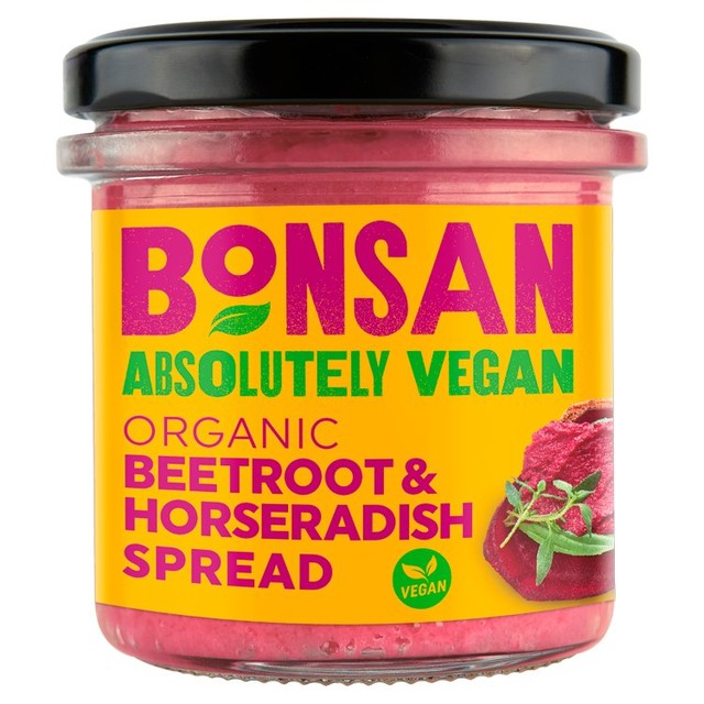 Bonsan Organic Beetroot Horseradish Pate 130g - British product
