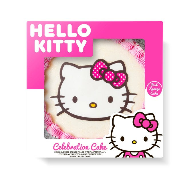Hello Kitty Celebration Cake pink sponge (British brand)