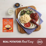Idahoan cheese and bacon instant mash 109g, UK version