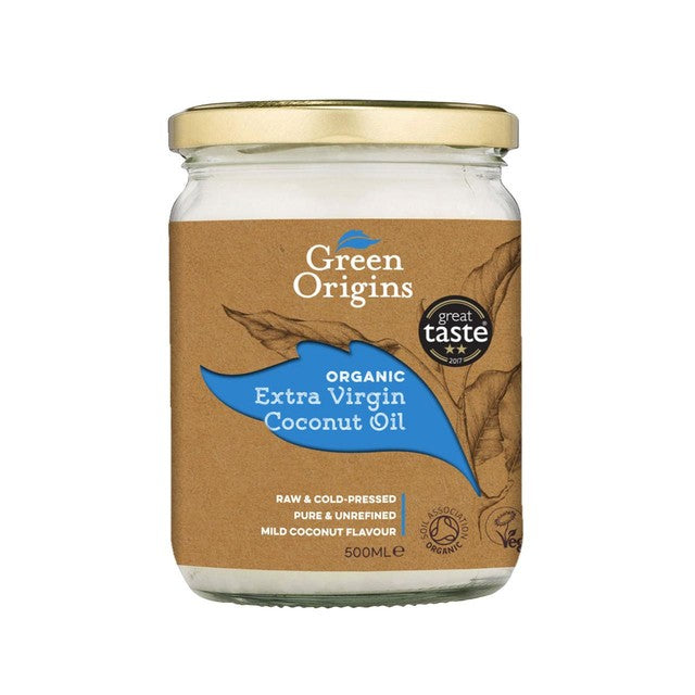 Green Origins Organic Extra Virgin Coconut Oil 500ml, UK version