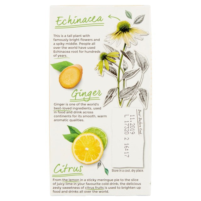 Twinings Defence Green Tea with Citrus Ginger 20 bags (British brand)