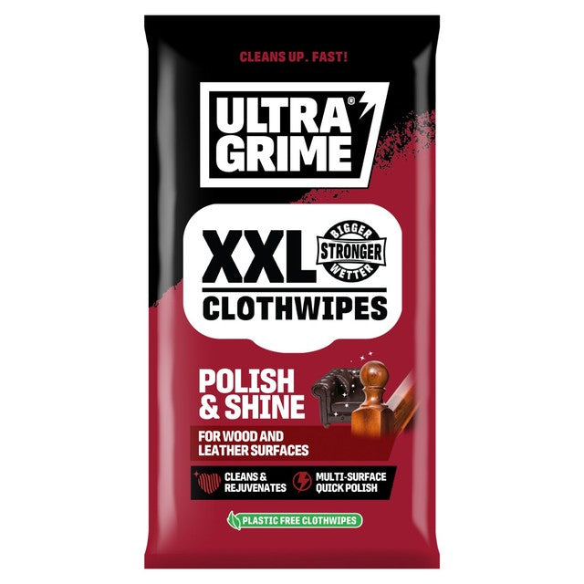 UltraGrime Polish & Shine XXL clothwipes (British brand)