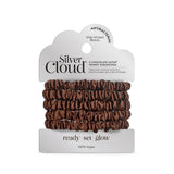 M&S VH2 Silver Cloud Chocolate Skinny Satin Scrunchies 5-Pack- Buy online at McGrocer