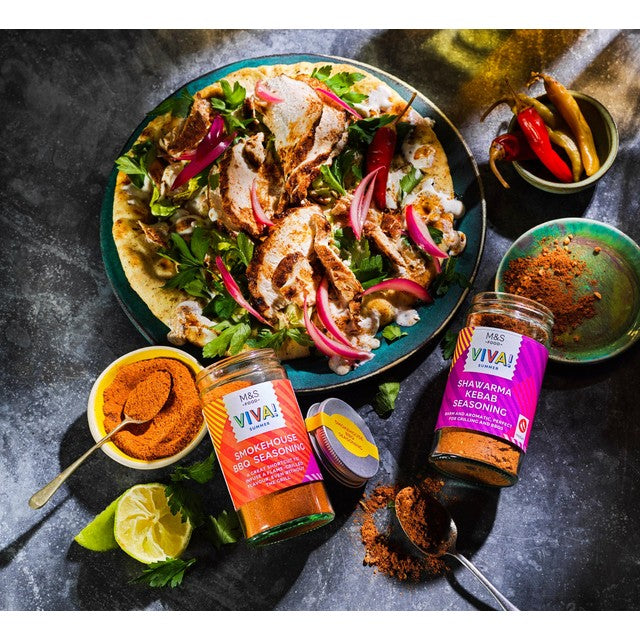 M&S Smokehouse BBQ seasoning 95g, imported from the UK