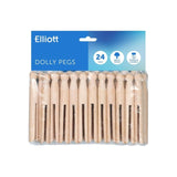 M&S Elliotts Beech Wood Dolly Pegs Clothes Pegs 24 Pack- Buy online at McGrocer