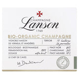 Lanson Organic Green Label Brut Champagne 75cl, UK version