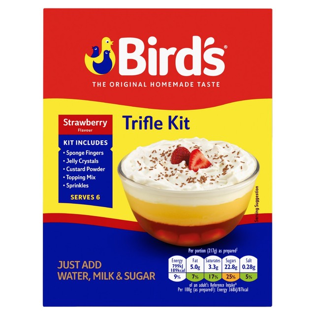 Bird's Strawberry Trifle Kit 141g - British product