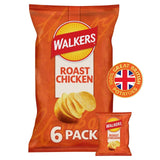 M&S Walkers Roast Chicken Flavour Potato Crisps Multipack 6 Bags- Buy online at McGrocer