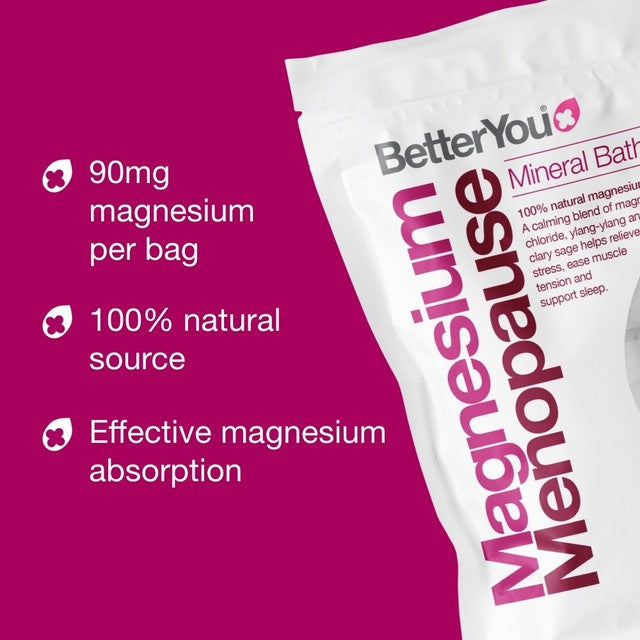 BetterYou Magnesium Menopause Bath Flakes 750g - British product