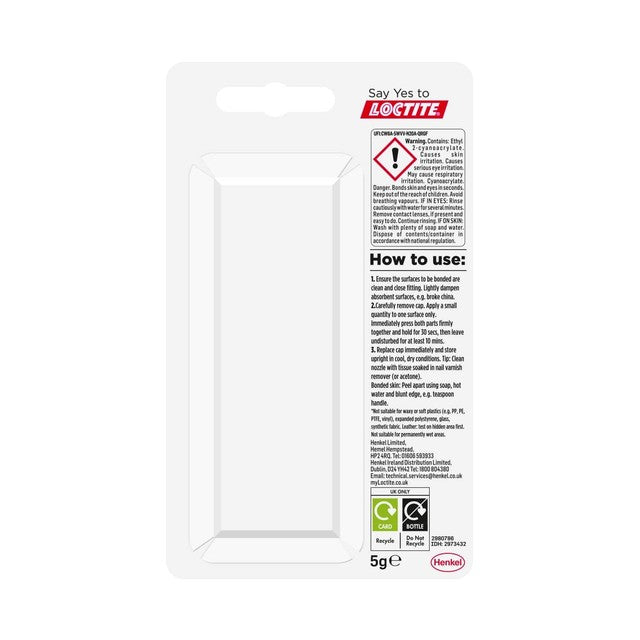 Loctite Superglue Precision Adhesive 5g, UK version