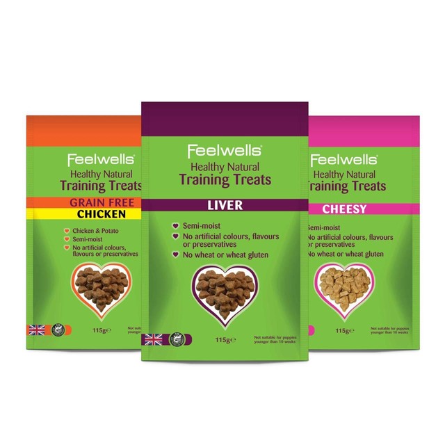 Feelwells Cheesy Dog Training Treats 115g - British product