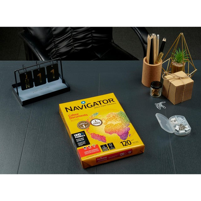 Nuco Navigator A4 white printer paper 250 sheets 120GSM, imported from the UK