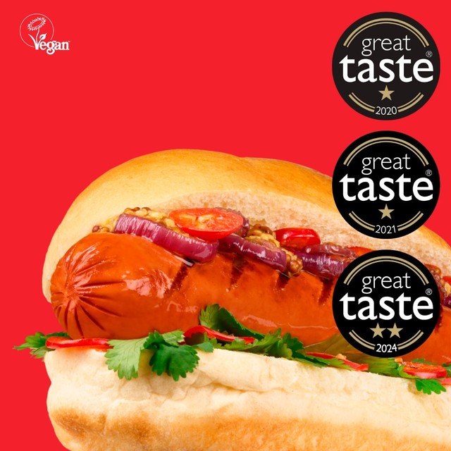 Moving Mountains plant-based hot dogs 240g, imported from the UK