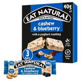 M&S Eat Natural Cashew and Blueberry Bars Fruit and Nut Cereal Bars 3 x 40g- Buy online at McGrocer
