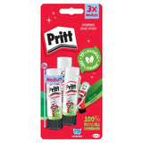Pritt glue stick blistercard 3 x 22g, imported from the UK