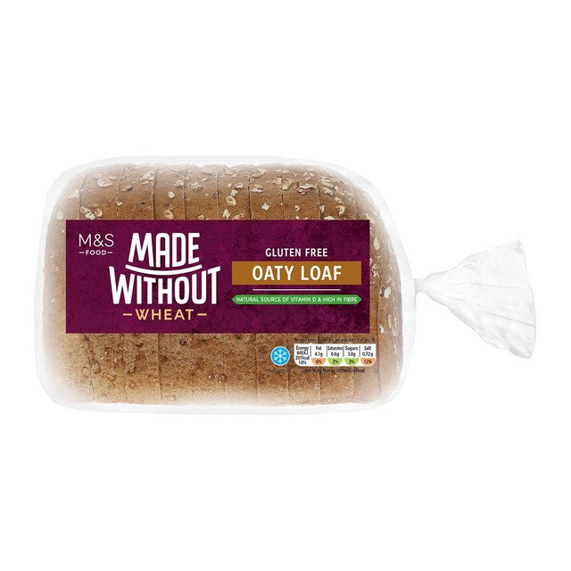 M&S Gluten Free Oaty Bread Loaf 400g, imported from the UK