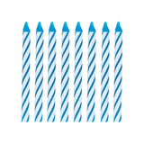 M&S Unique Party Blue Spiral Birthday Candles Pack of 24- Buy online at McGrocer