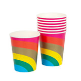 M&S Talking Tables Rainbow Paper Party Cups 8 Pack- Buy online at McGrocer
