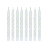 M&S Unique Party White Spiral Birthday Candles 24 Pack- Buy online at McGrocer