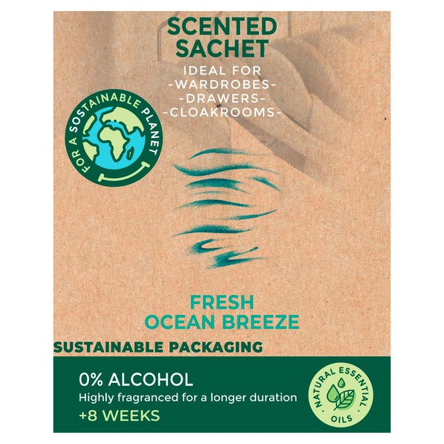Cristalinas Wardrobe and Drawer Freshener Fresh Ocean Breeze 7g - British product