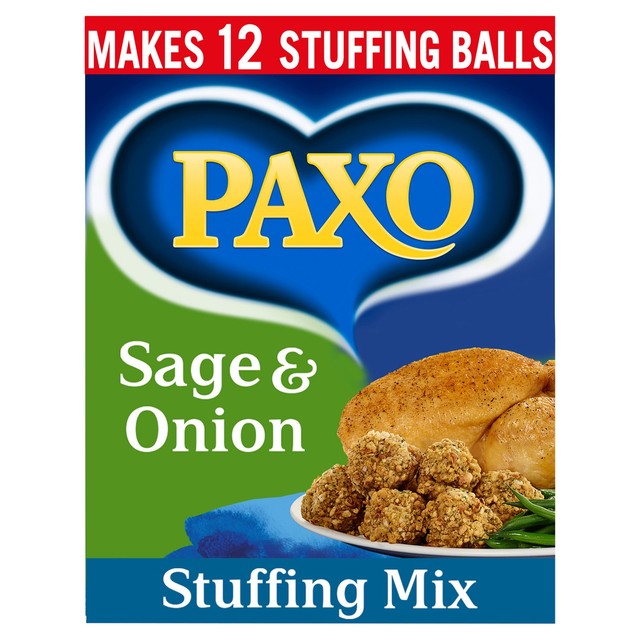 Paxo sage & onion stuffing mix 170g, imported from the UK
