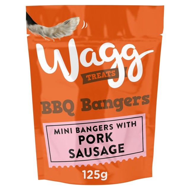 Wagg BBQ Bangers dog treats 125g (British brand)