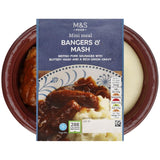 M&S Bangers & Mash Mini-Mahlzeit in Zwiebelsoße 250 g - Britisches Produkt