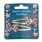 M&S Rex London Glitter Butterfly Hair Clips- Buy online at McGrocer