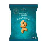 M&S cashew nuts roasted and salted 250g, imported from the UK