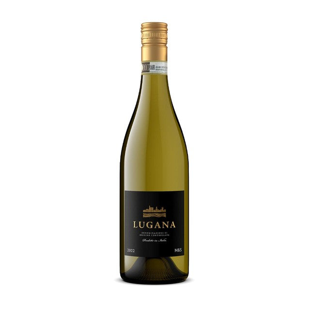 M&S Lugana white wine 75cl, imported from the UK