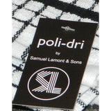 Samuel Lamont Poli-dri cotton tea towel in black, 70cm, imported from the UK