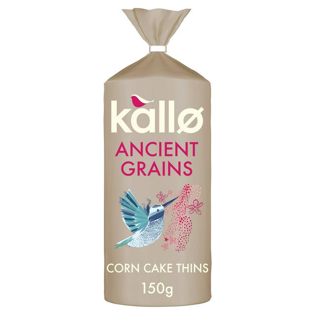 Kallo Ancient Grains Organic Amaranth Linseed Corn Cake Thins 150g