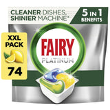 M&S Fairy Platinum All in One Lemon Dishwasher Tablets 66 per pack- Buy online at McGrocer
