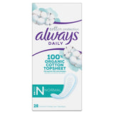 M&S Always Dailies Organic Cotton Protection Normal Panty Liners 28 Pack- Buy online at McGrocer