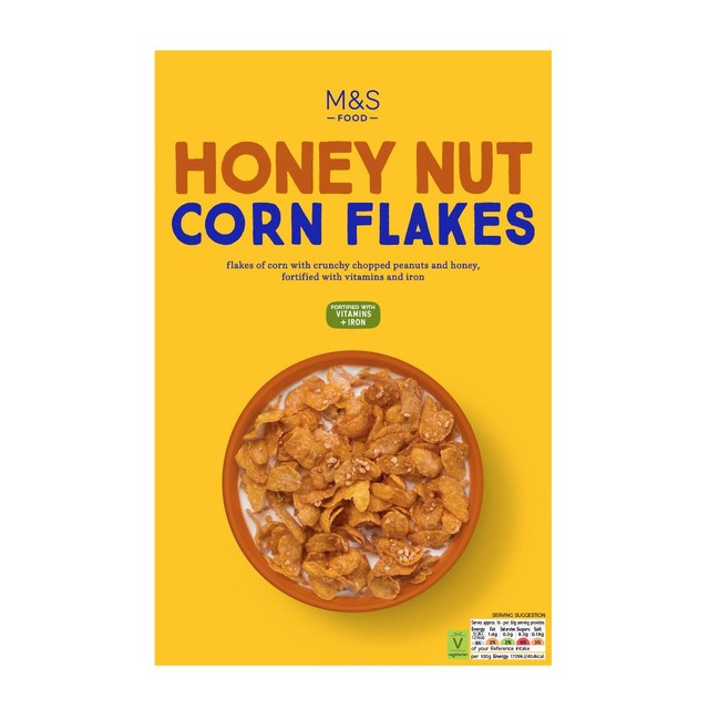 M&S Honey Nut Corn Flakes 500g, imported from the UK
