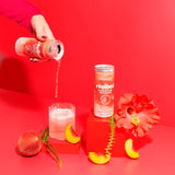 Revibed Peach Hibiscus Lightly Sparkling Water 250ml, imported from the UK