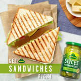 Kuhne sweet and sour gherkin sandwich slices 330g, UK version