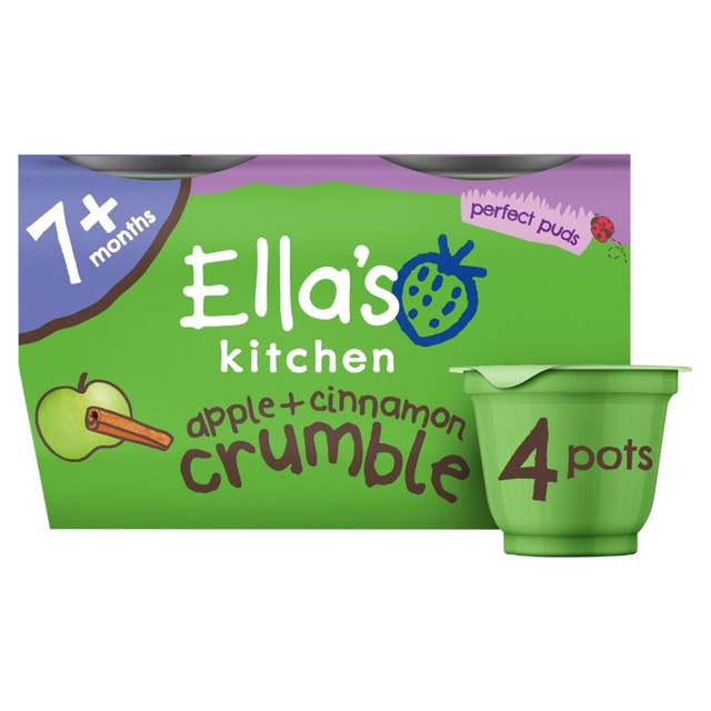 Ella's Kitchen apple cinnamon baby dessert pot 4x80g - British product