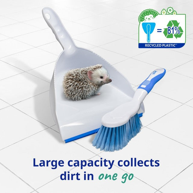 Spontex dustpan and brush cleaning set large - British product