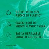 Radox Feel Refreshed shower gel 675ml, imported from the UK