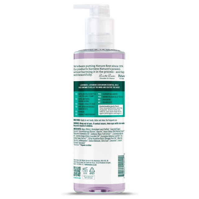 Faith in Nature lavender and geranium hand wash 400ml - British product
