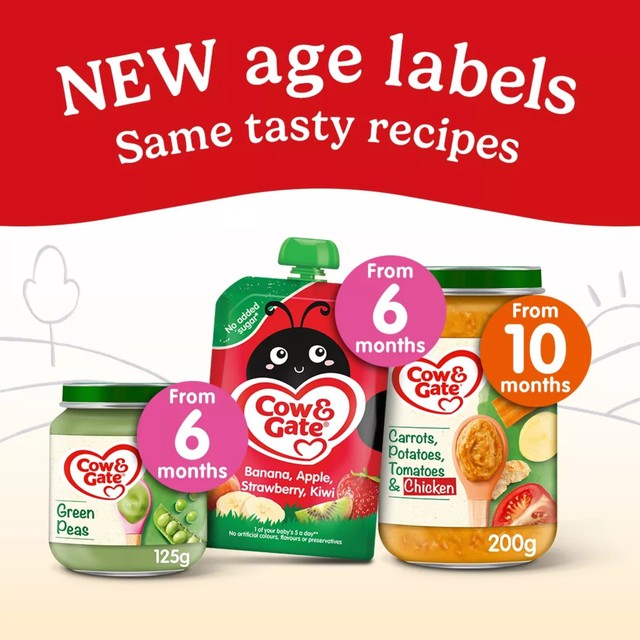 Cow & Gate peas baby food 125g - British product