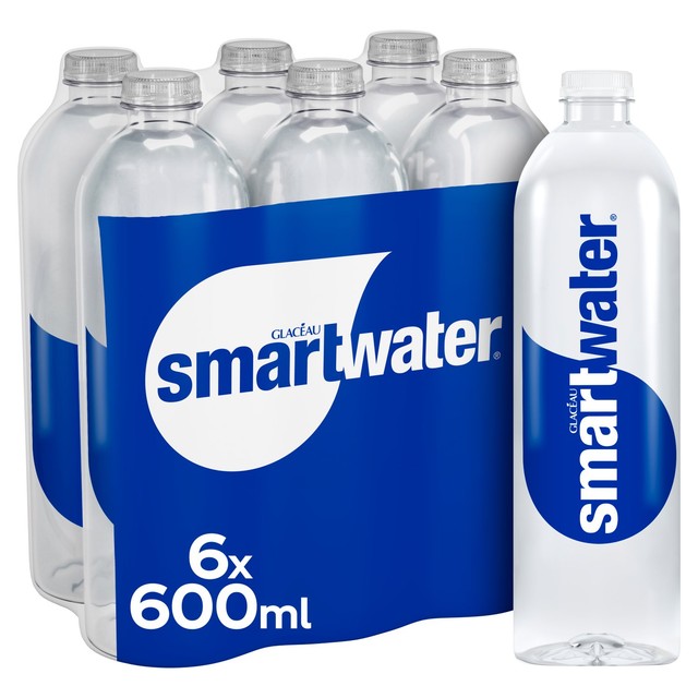 Glaceau Smartwater bottled spring water, imported from the UK