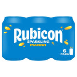 Rubicon Mango Sparkling Soft Drink 6 x 330ml, imported from the UK