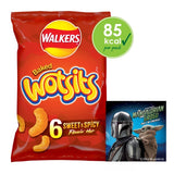 M&S Wotsits Sweet & Spicy Flamin' Hot Corn Puff Snacks Multipack 6x16g- Buy online at McGrocer