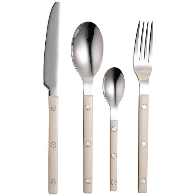 M&S Rivet Cutlery Set Cream 16-piece (British brand)