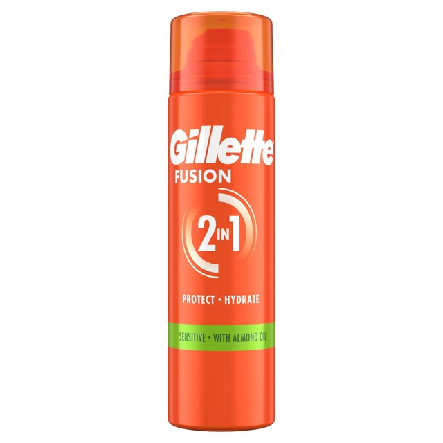 Gillette Fusion Ultra Sensitive Shave Gel 200ml can, UK version