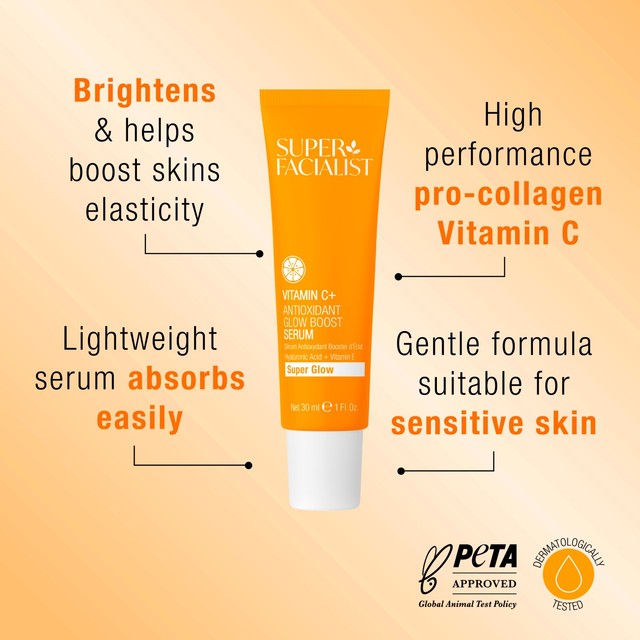 Super Facialist Vitamin C Glow Boosting face serum 30ml (British brand)